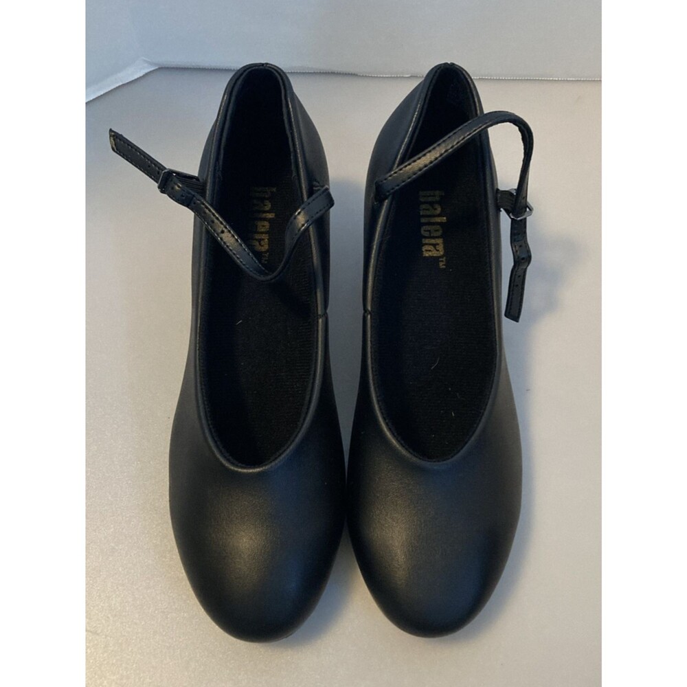 Balera Dancewear Black Strappy High Heel Tap Shoes Adult Womens 10.5M NEW